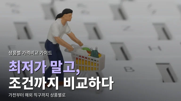 가격비교 사이트, 상품 종류에 따라 다르게 쓰는 법 - 가전·생활용품·해외 직구
